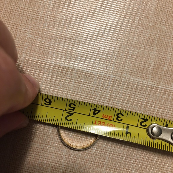 18 K gold ring with platinum oblique pattern - Picture 6 of 6